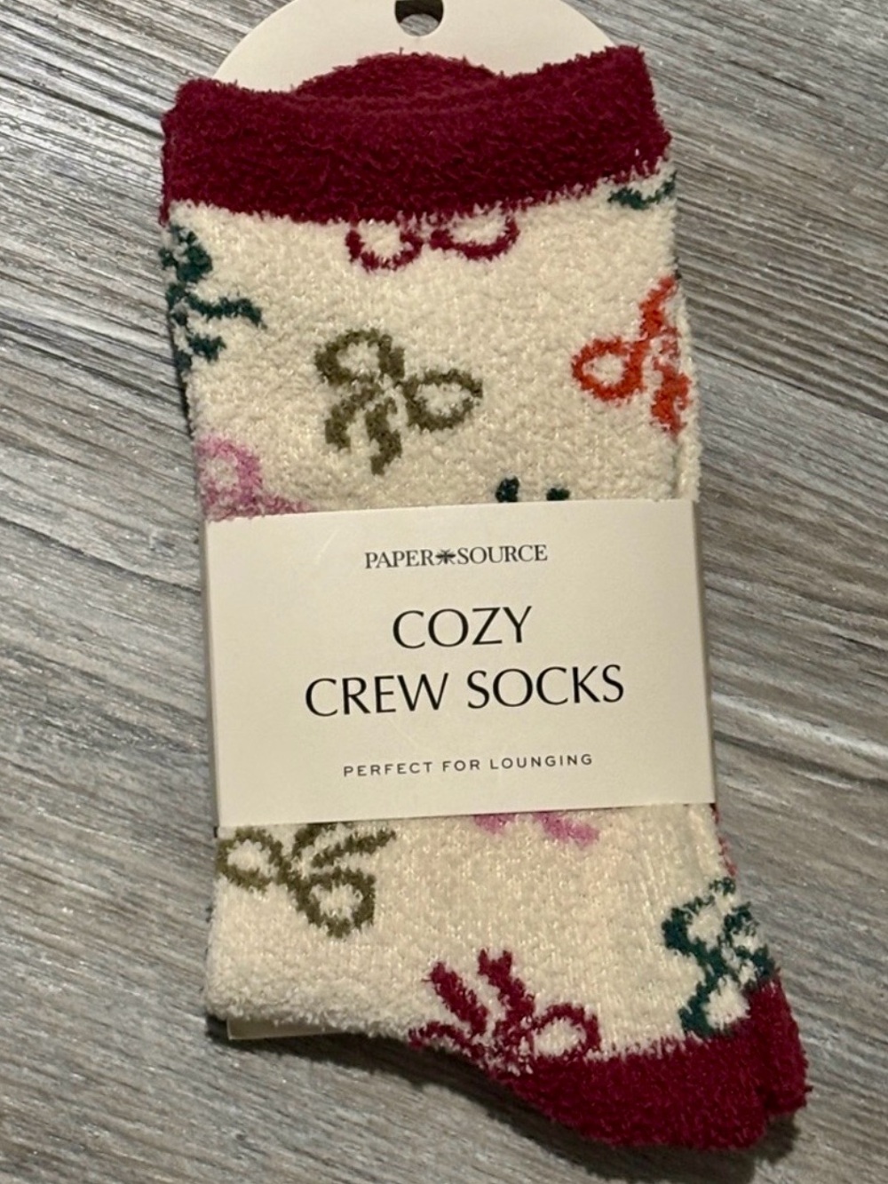 Paper source cozy crew socks